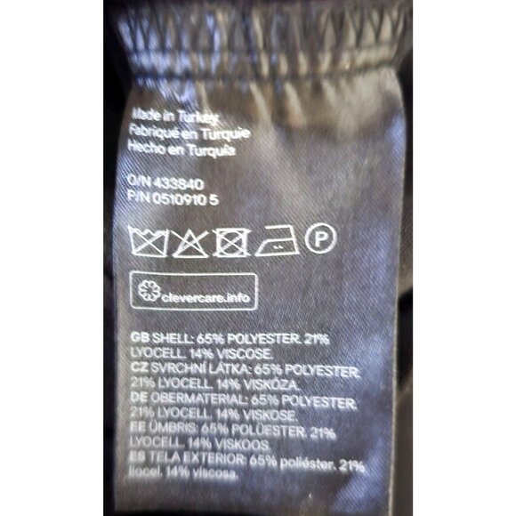 H & M Black Wrap Blouse Women's Size 4 V-Neck Long Sleeve - Picture 11 of 15